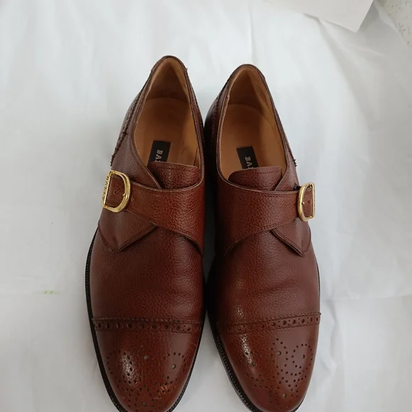 Bally  Mens luxury medallion Size 43 us 10 monk strap leather shoes BallyMens luxury medallion Size 43 us 10 monk strap leather  main image 3